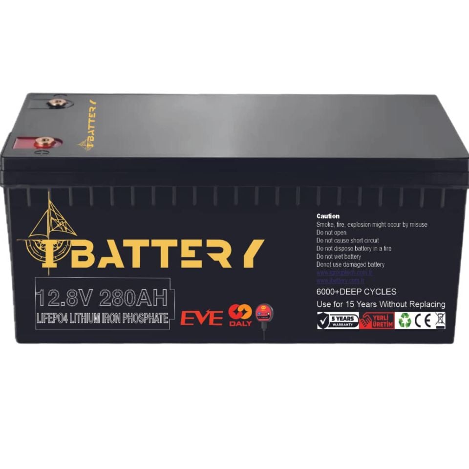 Ibattery LiFePO4 12V 280A Prizmatik Hücreli Akü