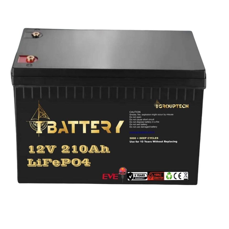 Ibattery LiFePO4 12V 210A Prizmatik Hücreli Akü
