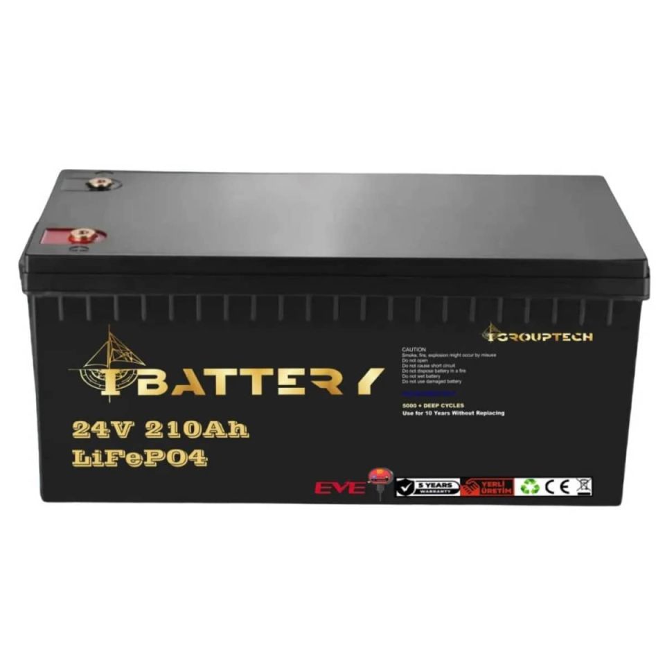 Ibattery LiFePO4 24V 210A Prizmatik Hücreli Akü