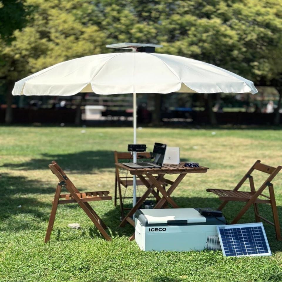 Ibattery Güneş Enerjili Şemsiye 12V 12AH