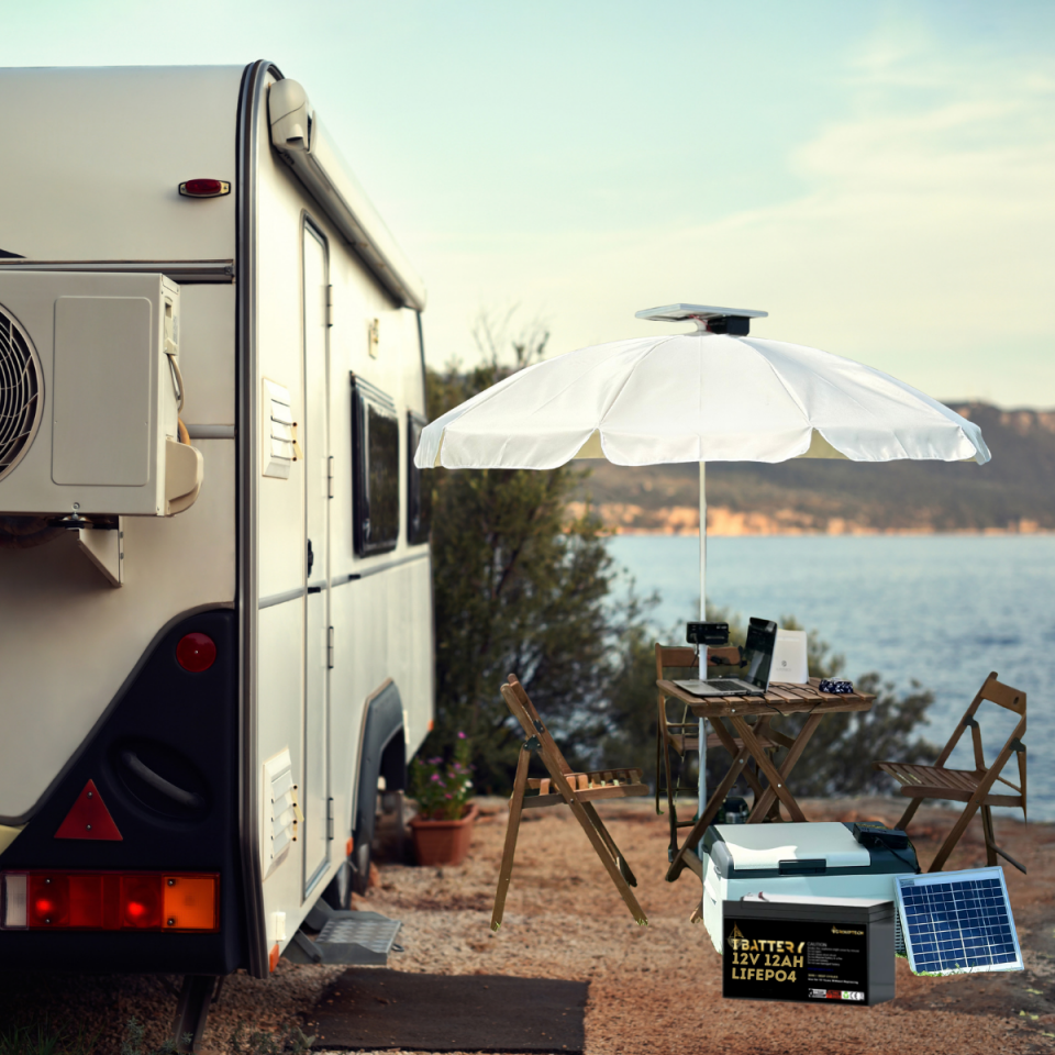 Ibattery Güneş Enerjili Şemsiye 12V 12AH