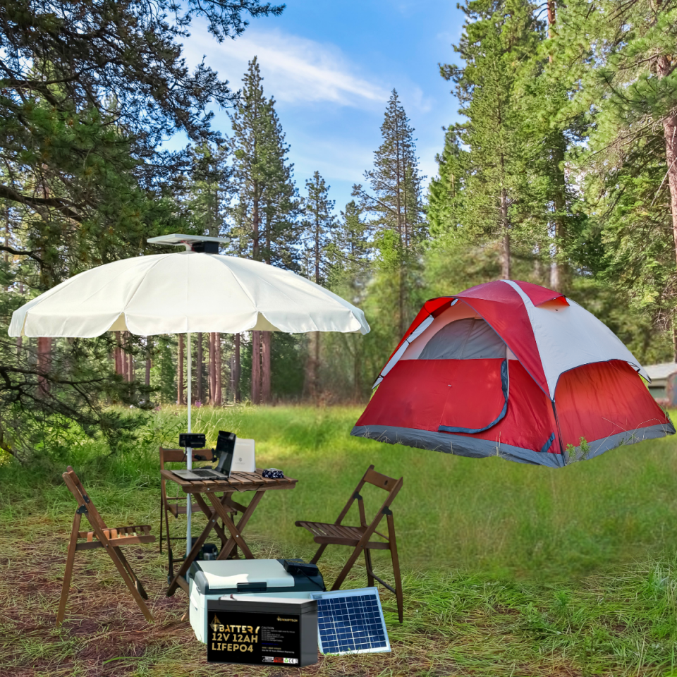 Ibattery Güneş Enerjili Şemsiye 12V 12AH