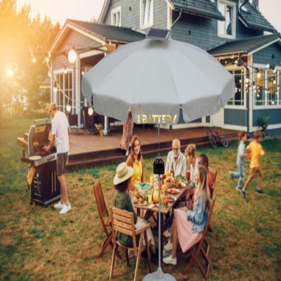 Ibattery Güneş Enerjili Şemsiye 12V 12AH