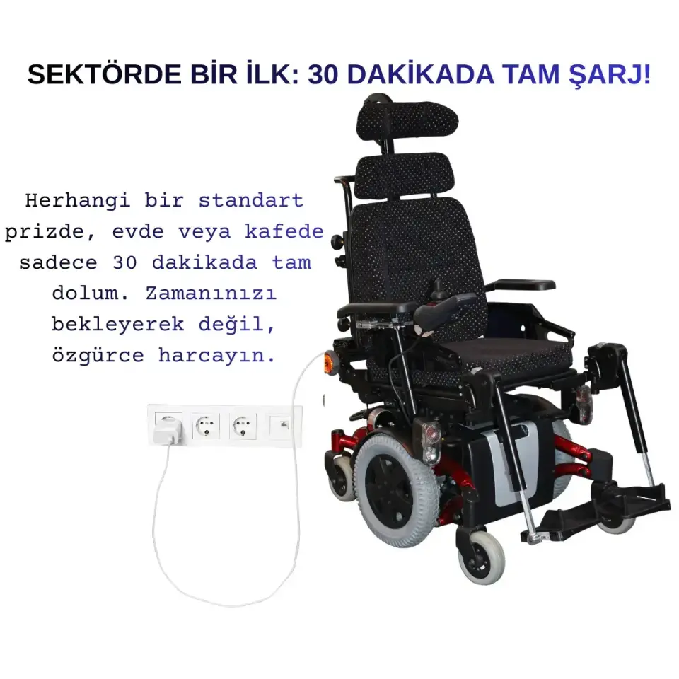 IBATTERY 24V 12Ah LiFePO4 Tekerlekli Sandalye Güç Kiti