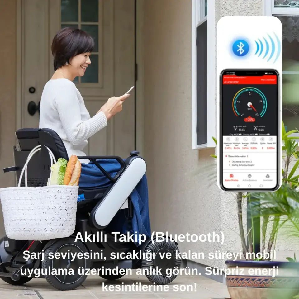 IBATTERY 24V 24Ah LiFePO4 Tekerlekli Sandalye Güç Kiti